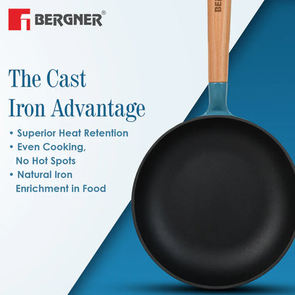 Excalibur Light Cast Iron Frypan | Induction & Gas Compatible