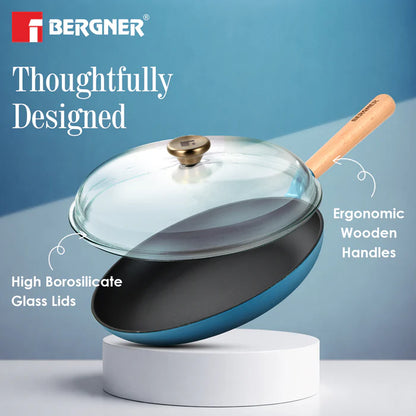 Excalibur Light Cast Iron Frypan 28cm with Lid | Induction & Gas Compatible