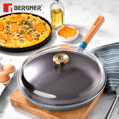 Excalibur Light Cast Iron Frypan 28cm with Lid | Induction & Gas Compatible