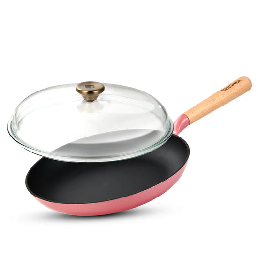 Excalibur Light Cast Iron Frypan 28cm with Lid | Induction & Gas Compatible