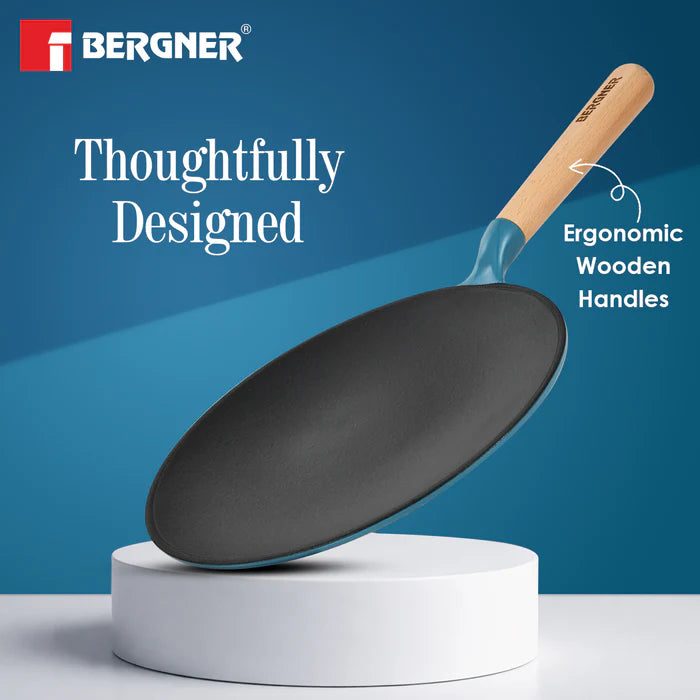 Excalibur Cast Iron Roti Tawa 26cm | Induction & Gas Compatible