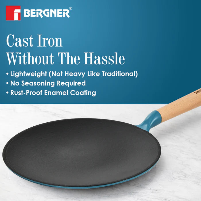 Excalibur Cast Iron Roti Tawa 26cm | Induction & Gas Compatible