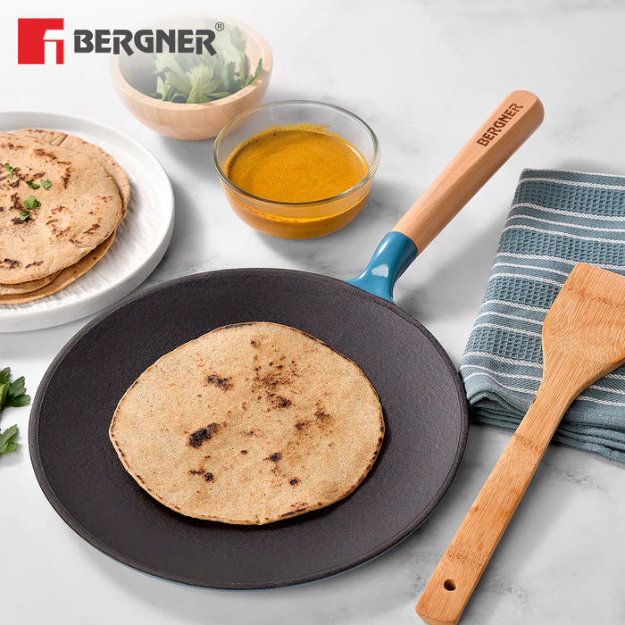 Excalibur Cast Iron Roti Tawa 26cm | Induction & Gas Compatible