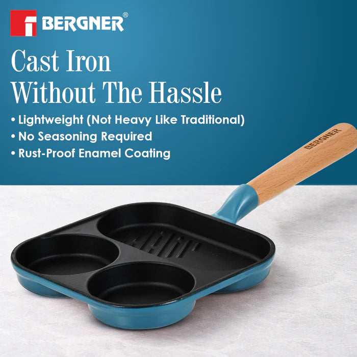 Excalibur Cast Iron Breakfast Pan 18cm | Induction & Gas Compatible