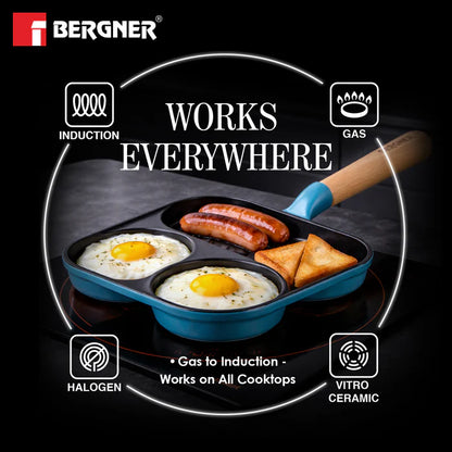 Excalibur Cast Iron Breakfast Pan 18cm | Induction & Gas Compatible