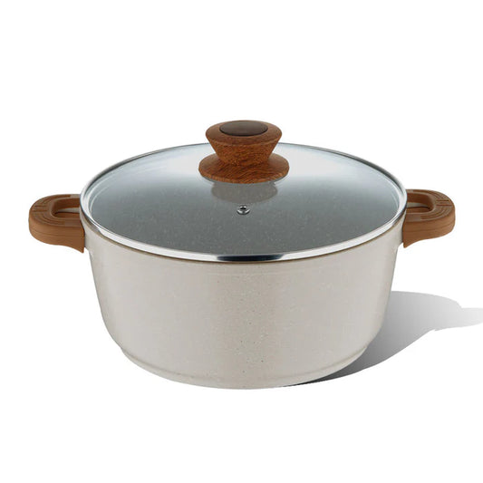 Naturally Cast Aluminum Casserole – Even Heating, Induction & Gas Stove Compatible