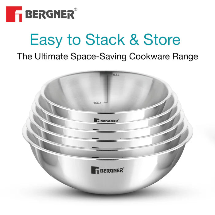 Argent Tri-Ply Stainless Steel Tasra | Induction Bottom | Durable & Food-Safe Cookware