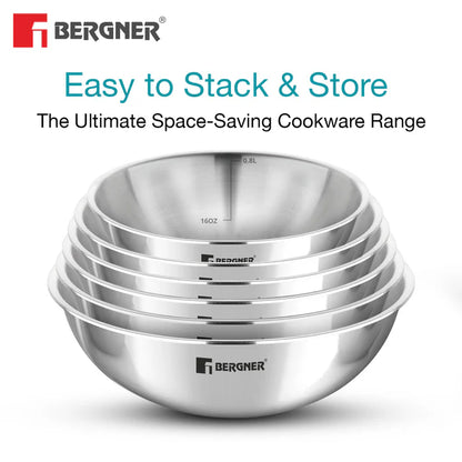 Argent Tri-Ply Stainless Steel Tasra | Induction Bottom | Durable & Food-Safe Cookware