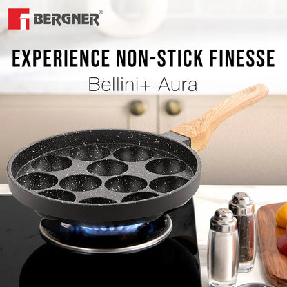 Bellini Plus Aura Non-Stick Appam Patra, Gas Stove Compatible