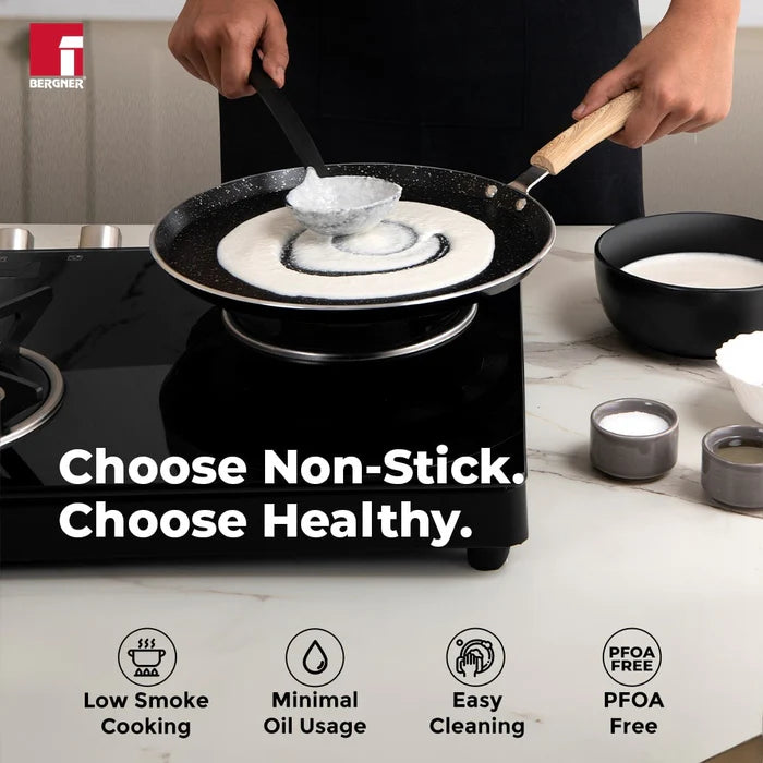 Bellini Plus Aura 5-Layer Non-Stick Dosa Tawa – Even Heating, Induction & Gas Stove Compatible