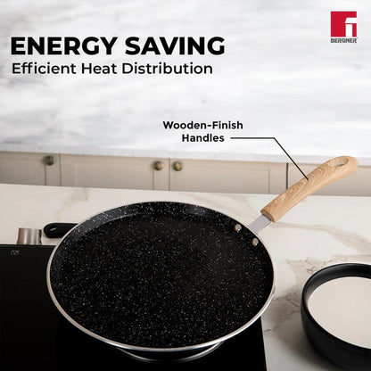 Bellini Plus Aura 5-Layer Non-Stick Dosa Tawa – Even Heating, Induction & Gas Stove Compatible