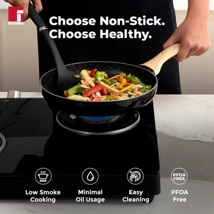 Bellini Plus Aura 5-Layer Non-Stick Omelet Pan / Frypan – Even Heating, Induction & Gas Stove Compatible