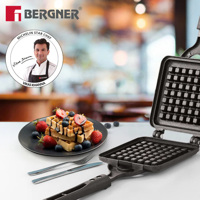 Bergner Senator Gas Stove Waffle Maker (Non-Stick, Cast Aluminium)
