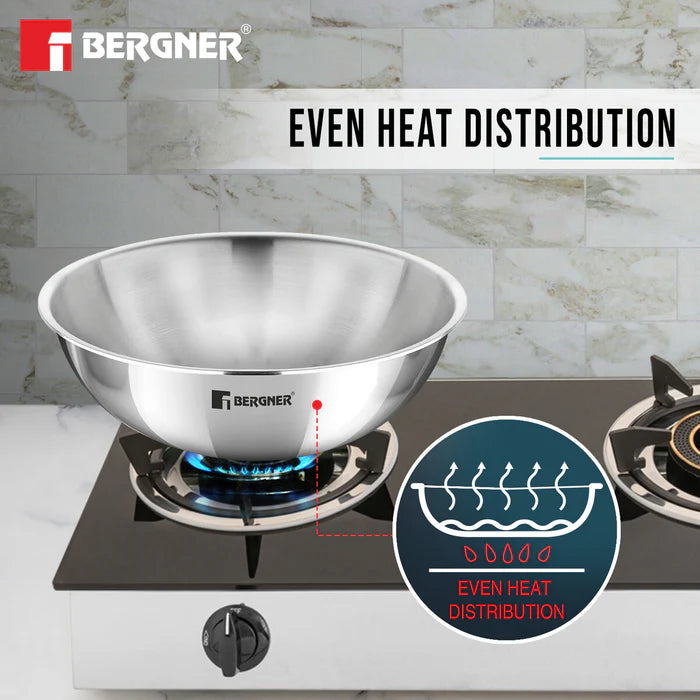 TriPro Tri-Ply Stainless Steel Tasra Combo | Set of 2 | Induction Bottom | Durable & Food-Safe