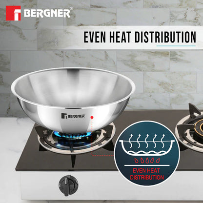 TriPro Tri-Ply Stainless Steel Tasra Combo | Set of 2 | Induction Bottom | Durable & Food-Safe
