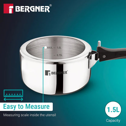 Argent Tri-Ply Inner Lid Pressure Cooker | Stainless Steel | Fast & Even Cooking