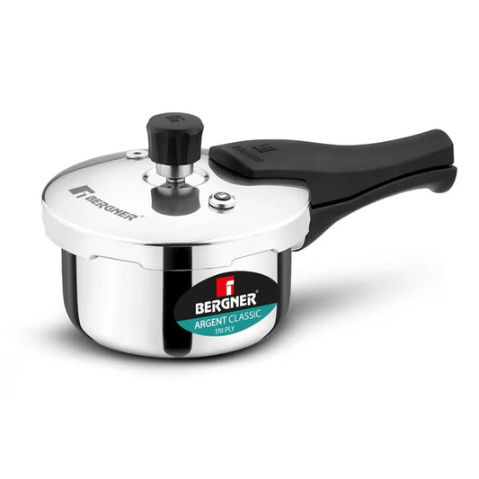 Argent Classic Triply Outer Lid Pressure Cooker 1 L | Induction & Gas Compatible