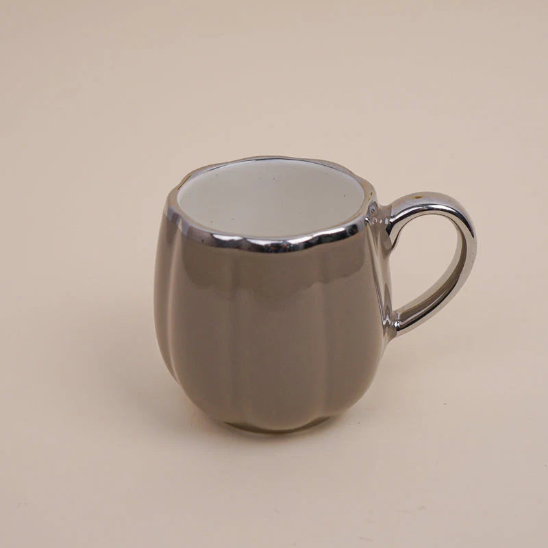 Magina Brown Ceramic Cup Set (180 ml) – Set of 6 Premium Porcelain Cups
