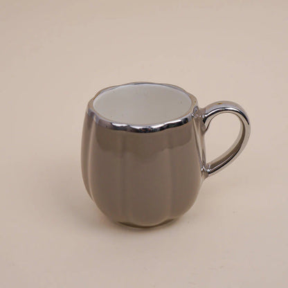 Magina Brown Ceramic Cup Set (180 ml) – Set of 6 Premium Porcelain Cups