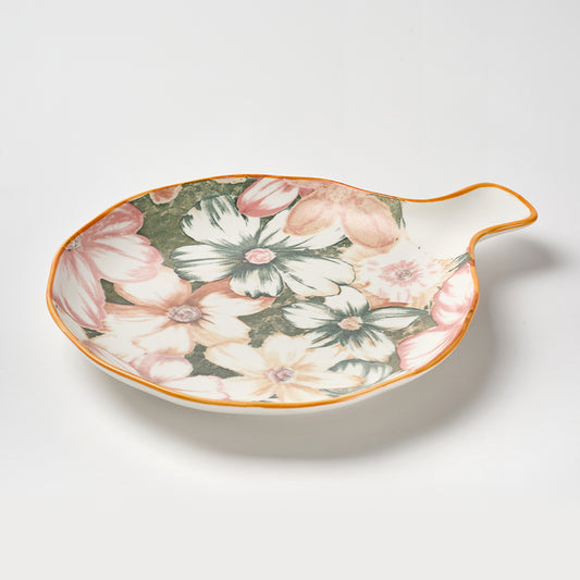 Vintage-Style Large Bloom Ceramic Serving Set