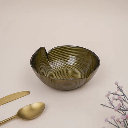 Tachiso Ahlo 380 ml Brown Glass Bowls – Set of 2 | Premium Serving Bowls