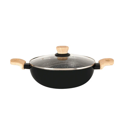 Bellini Plus Aura 5-Layer Non-Stick Kadai – Even Heating, Induction & Gas Stove Compatible