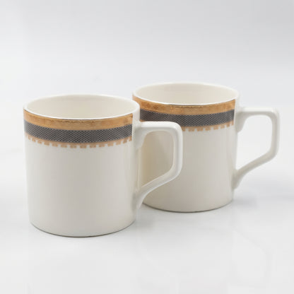 Mark Luxury Gold Line Coffee Mug Set – 6 Pieces | Premium Tea & Coffee Cups