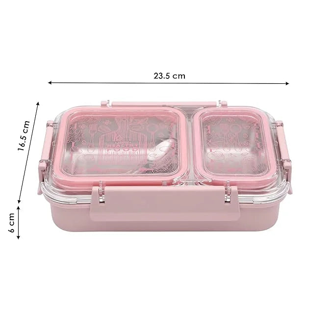Jaypee Double Cavity Stainless Steel Insulated Lunch Box, BPA Free Tiffin for School, Office & Travel
