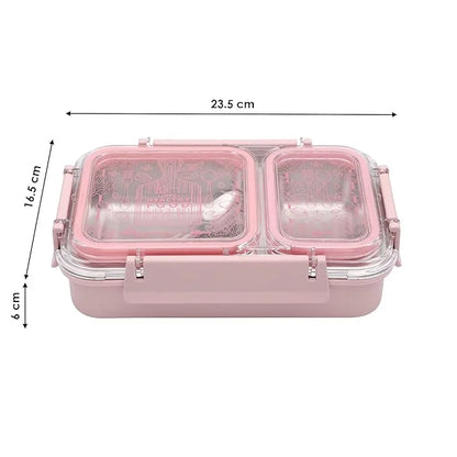 Jaypee Double Cavity Stainless Steel Insulated Lunch Box, BPA Free Tiffin for School, Office & Travel
