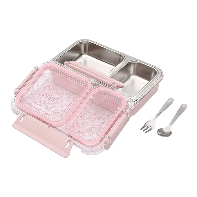 Jaypee Double Cavity Stainless Steel Insulated Lunch Box, BPA Free Tiffin for School, Office & Travel