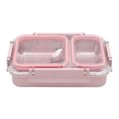 Jaypee Double Cavity Stainless Steel Insulated Lunch Box, BPA Free Tiffin for School, Office & Travel