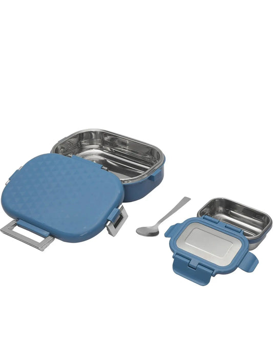 JAYPEE 650 ml Insulated Lunch Box – Stainless Steel Airtight Snapsteel Tiffin, Spillproof with Silicon Seal, BPA Free