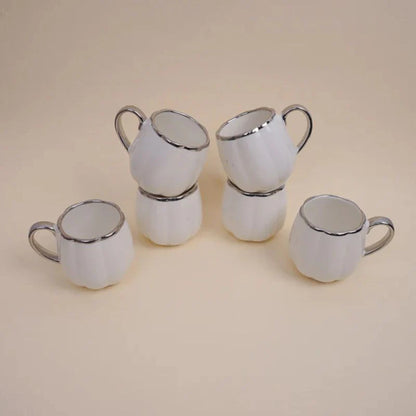 Tachiso Magina 180 ml Green Ceramic Tea & Coffee Cups – Set of 6