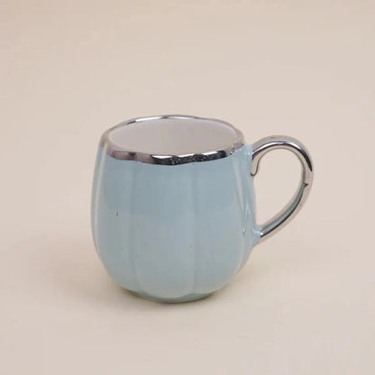 Tachiso Magina 180 ml Blue Porcelain Tea & Coffee Cups – Set of 6