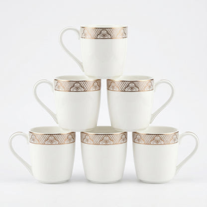 Imperial Crest Ceramic Mug Set (Set of 6)