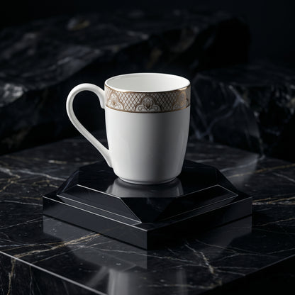 Imperial Crest Ceramic Mug Set (Set of 6)