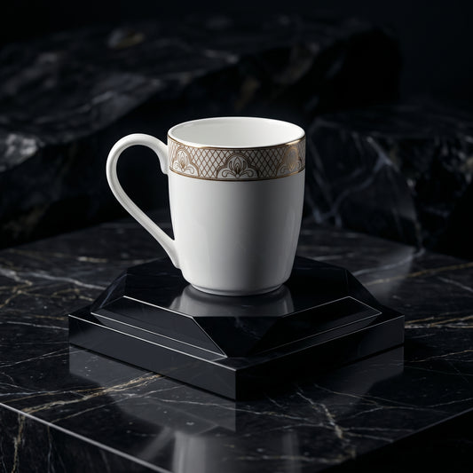 Imperial Crest Ceramic Mug Set (Set of 6)