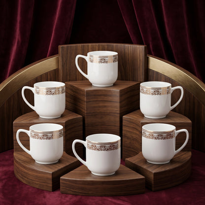 Regal Heritage Ceramic Mug Set (Set of 6)