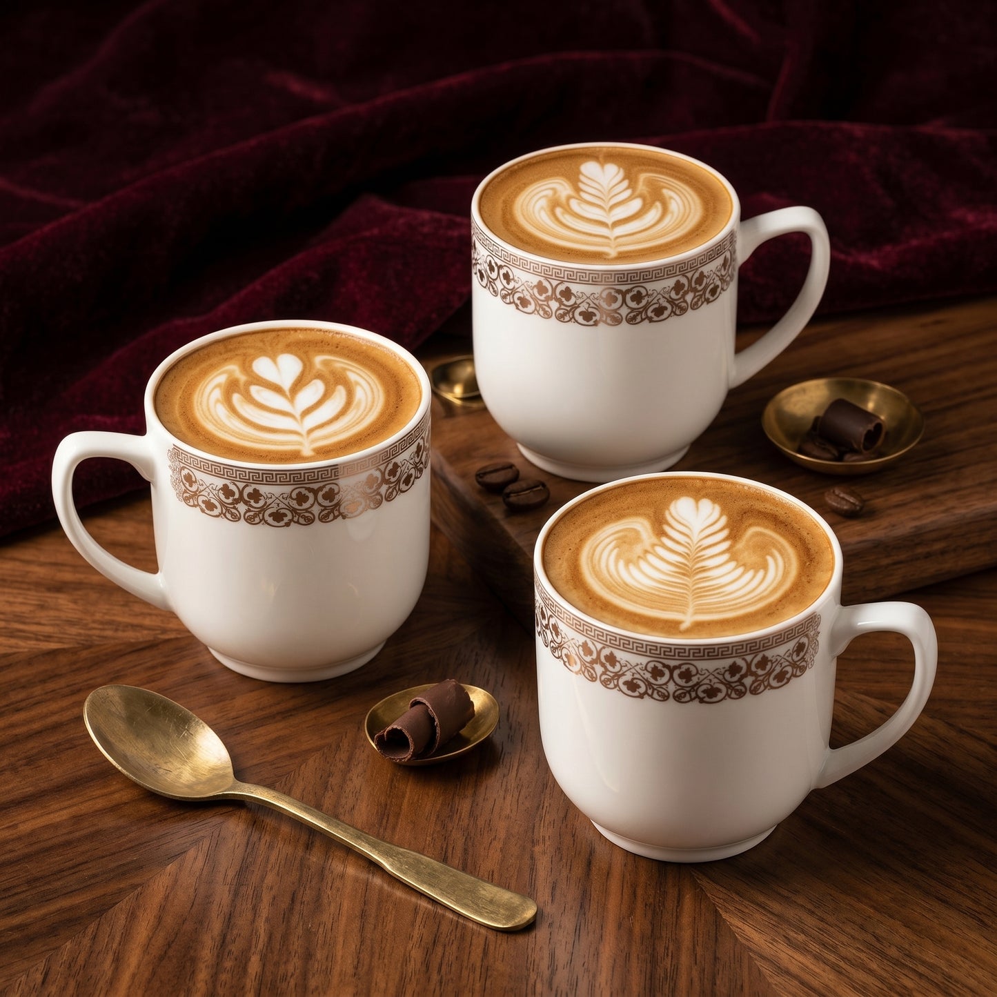 Regal Heritage Ceramic Mug Set (Set of 6)