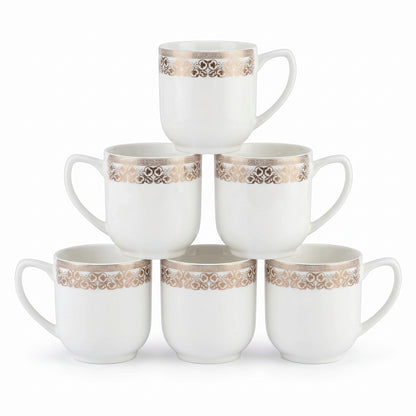 Regal Heritage Ceramic Mug Set (Set of 6)