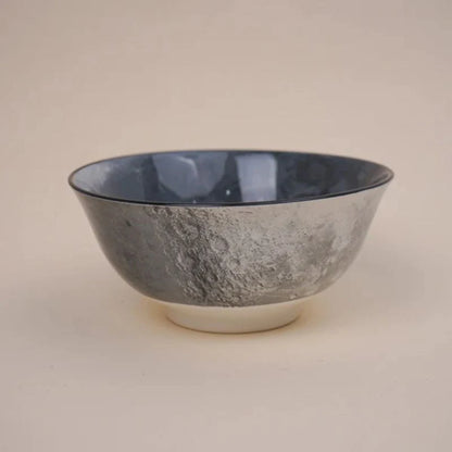 achiso Bruva 600 ml Grey Ceramic Bowls – Premium Serving Bowl Set of 2