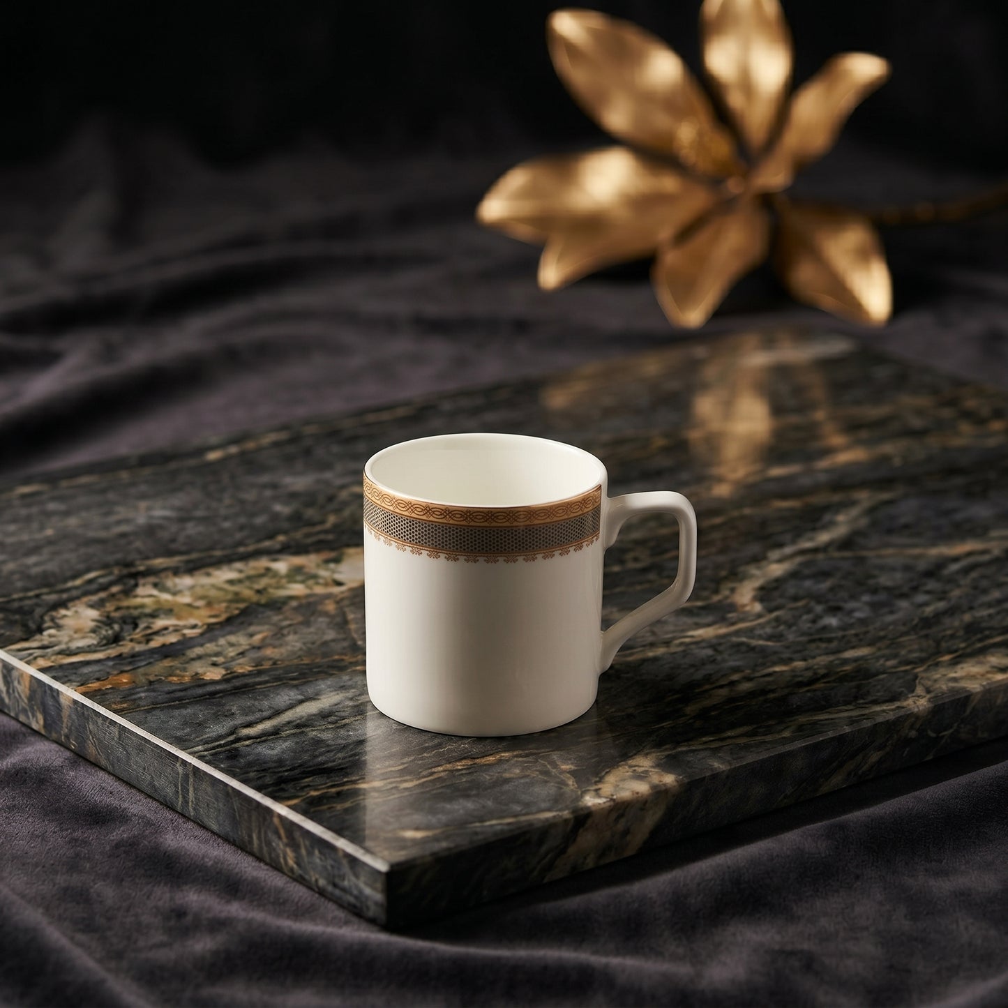 Mark Luxury Gold Line Coffee Mug Set – 6 Pieces | Premium Tea & Coffee Cups