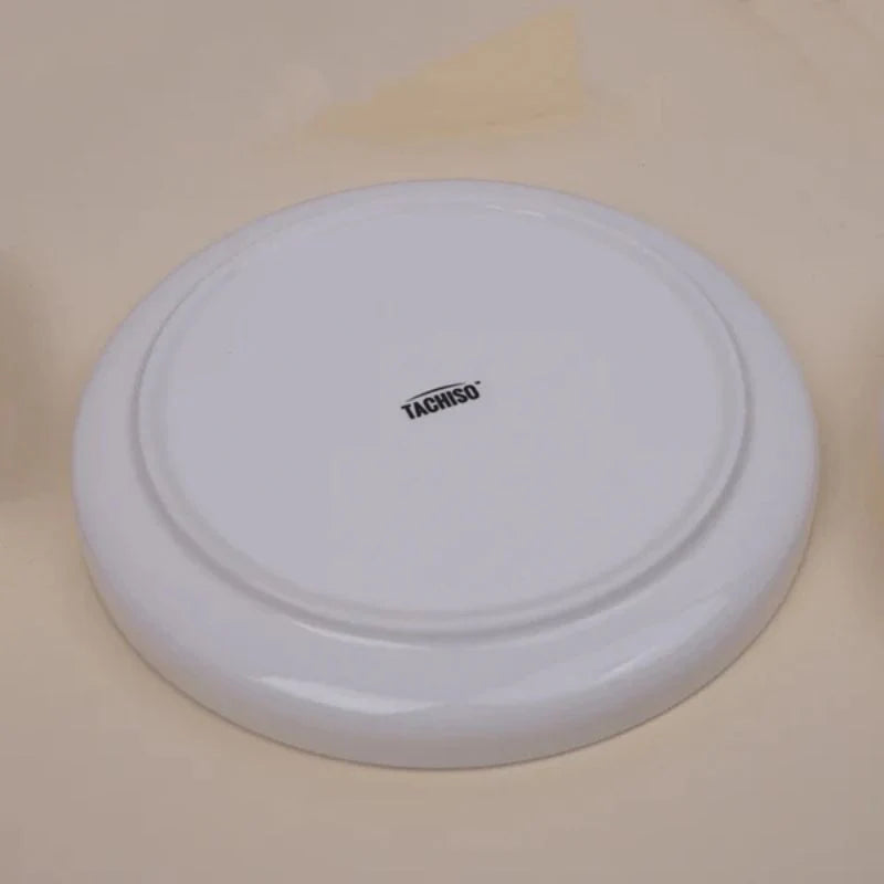 Tachiso Trovo Brown Snack Plates – Premium Ceramic Plates, Set of 2