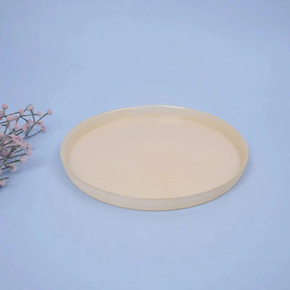 Tachiso Arna Yellow Dinner Plates – Premium Glass, Set of 2