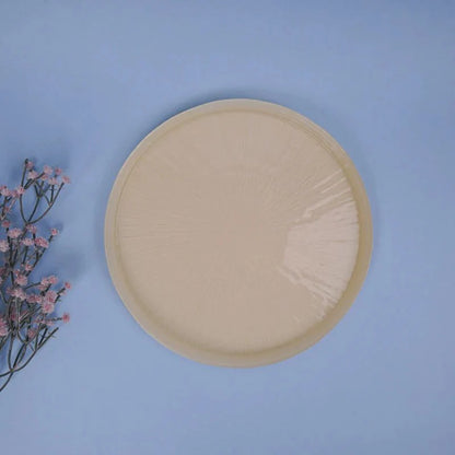 Tachiso Arna Yellow Dinner Plates – Premium Glass, Set of 2