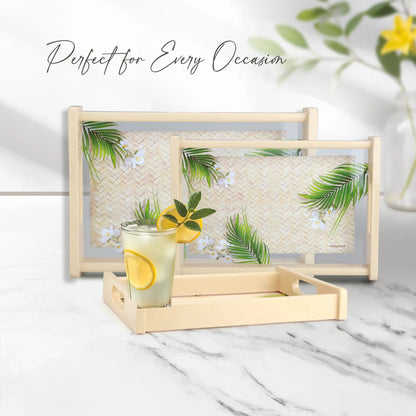 Banquet Serving Tray Set of 3 – Designer Serving Trays for Kitchen & Dining | Small, Medium & Large