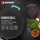 Eco Cast Iron Dosa Tawa 30 cm | Double Handle Flat Tawa | Induction Ready