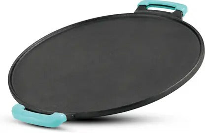 Eco Cast Iron Dosa Tawa 30 cm | Double Handle Flat Tawa | Induction Ready