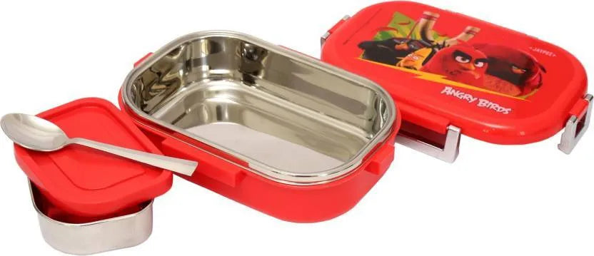 JAYPEE MISSTEEL Kids Insulated Lunch Box – Airtight Stainless Steel Inner Tiffin with Spoon, BPA Free