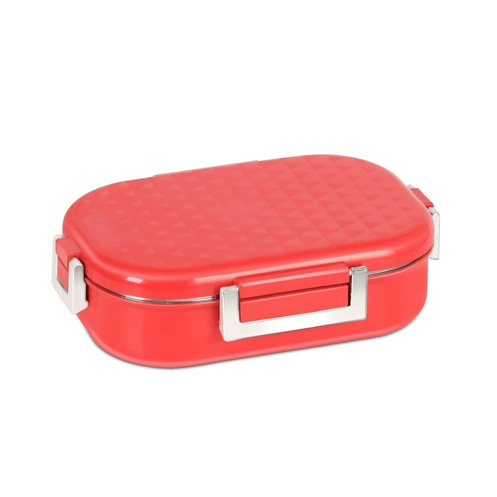 JAYPEE 650 ml Insulated Lunch Box – Stainless Steel Airtight Snapsteel Tiffin, Spillproof with Silicon Seal, BPA Free